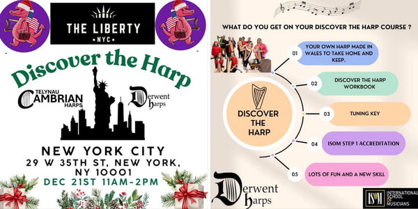 Discover The Harp in New York City - The Liberty NYC - 21/12/2024 - includes FREE HARP